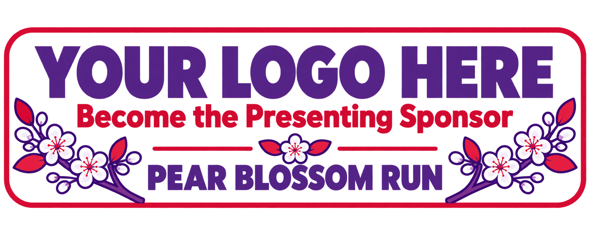 Pear Blossom Run sponsor invitation